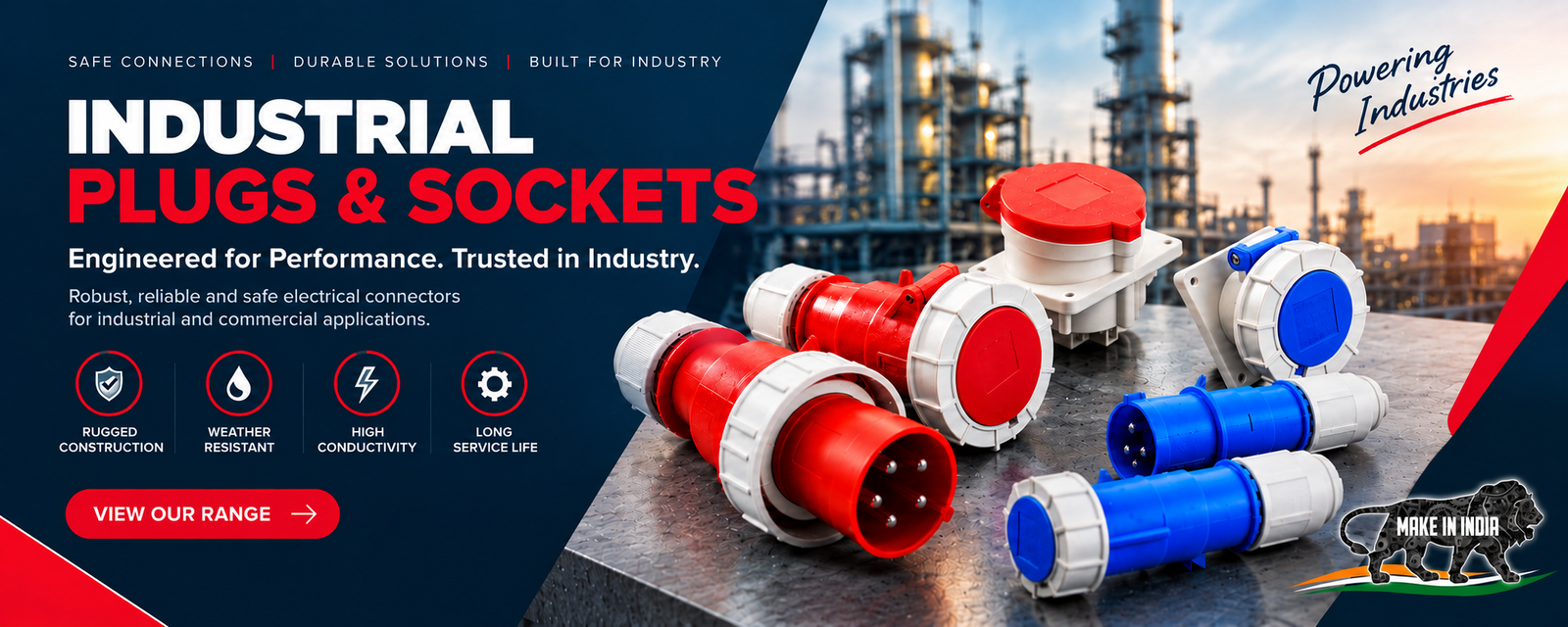 Industrial electrical product banner